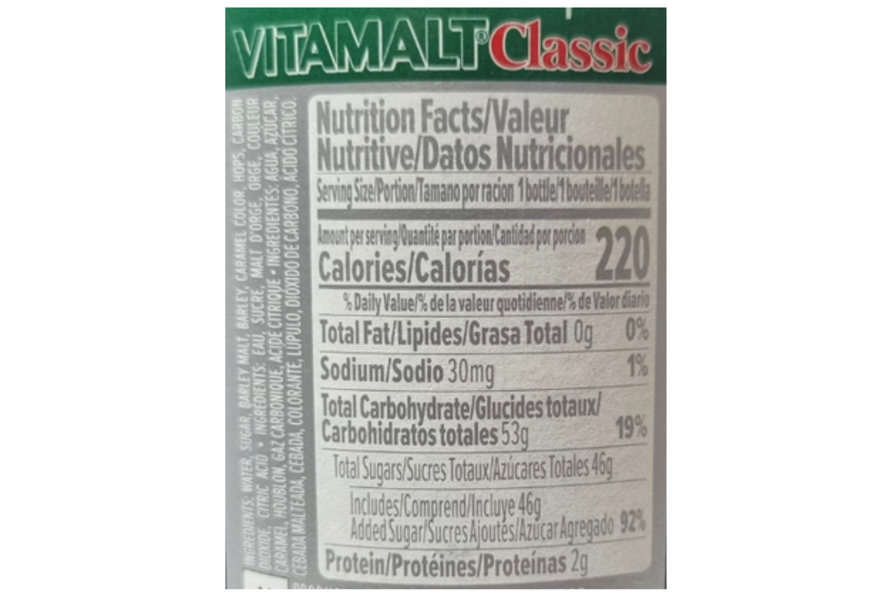 Vita Malt Classic NonAlcoholic Malt Beverage 330ml Best Before